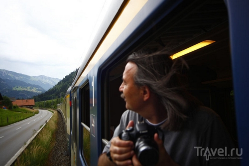 Панорамный поезд «Золотой перевал» / Фото из Швейцарии