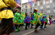 Участники парада повторяют танец / Швейцария
