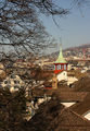 Вид на город со смотровой площадки Липового двора / Швейцария